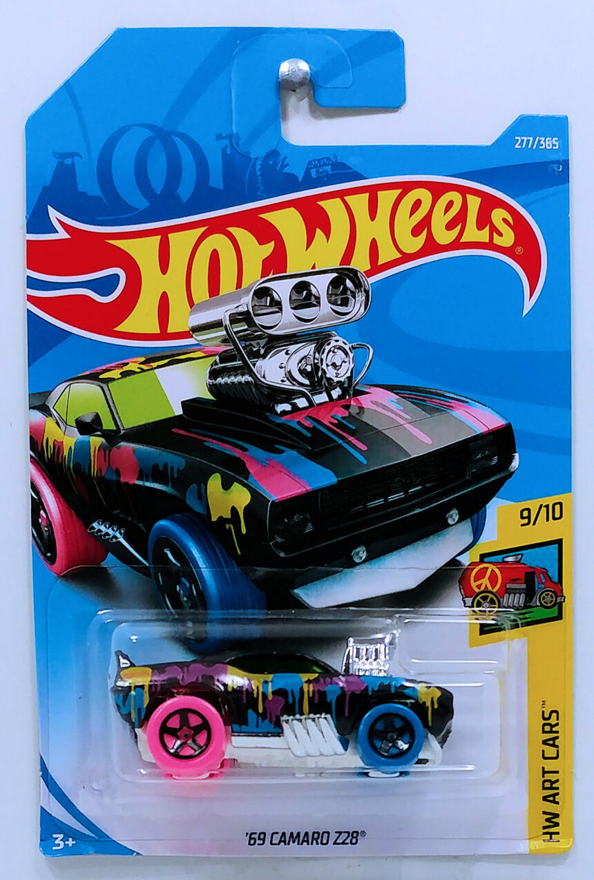 Hot Wheels 69 Camaro Z28 Tooned Fjw78 Crazy 4 Diecasts