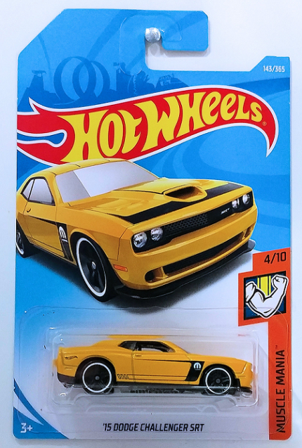 Hot Wheels – ’15 Dodge Challenger SRT (FKB06) – Yellow – Crazy 4 Diecasts