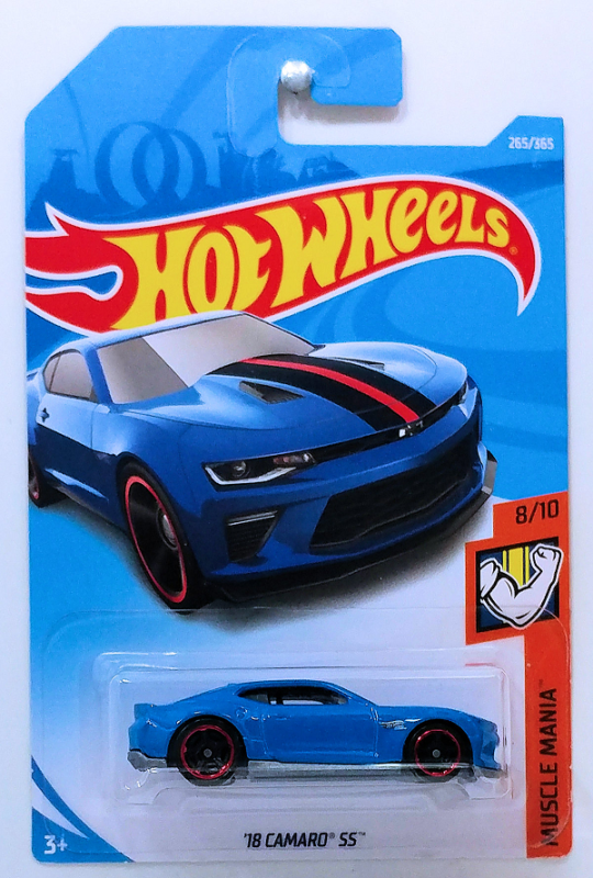 Hot Wheels – ’18 Camaro SS (FKB10) – Blue – Crazy 4 Diecasts