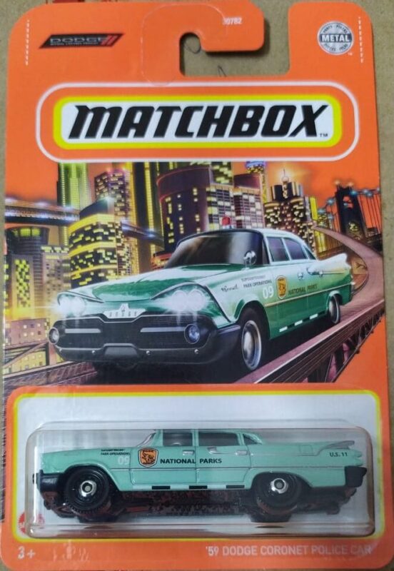 Matchbox – 1959 Dodge Coronet Police Car – (GVX81) – Crazy 4 Diecasts