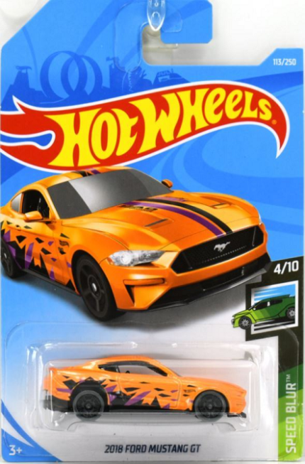 Hot Wheels – 2018 Ford Mustang GT (FYD37) – Orange – Crazy 4 Diecasts