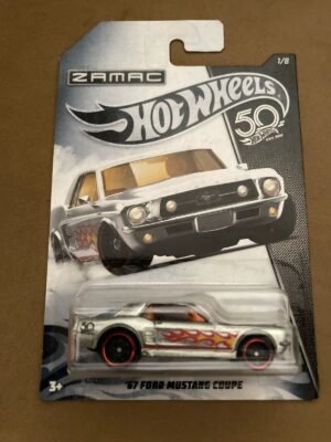 Hot Wheels 67 Ford Mustang Coupe (FRN24) 50th Anniversary Zamac Series - Image 2
