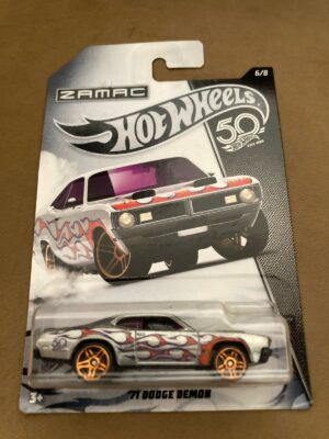 Hot Wheels 71 Dodge Demon (FRN29) 50th Anniversary Zamac Series - Image 2