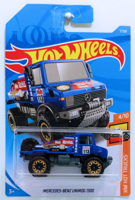 Hot Wheels – Mercedes-Benz Unimog 1300 (FYF08) – Blue – Crazy 4 Diecasts