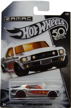 Hot Wheels 67 Ford Mustang Coupe (FRN24) 50th Anniversary Zamac Series