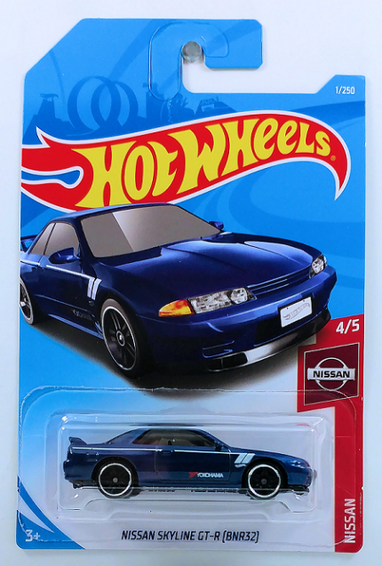 Hot Wheels – Nissan Skyline GT-R (BNR32) (FYB74) – Blue – Crazy 4 Diecasts