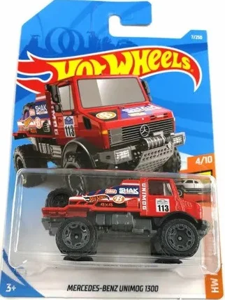 Hot Wheels - Mercedes-Benz Unimog 1300 (FYB55) - Red - Image 1