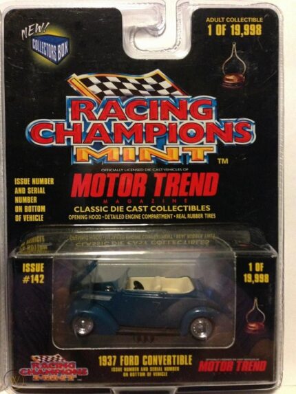 1937 Ford Convertible - Motor Trend Magazine Ltd Edition - Racing Champions Mint
