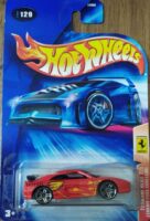 Hot Wheels - Ferrari F355 Challenge - (B3850) Red with Yellow Flames - 2004 Edition - Metal on Metal
