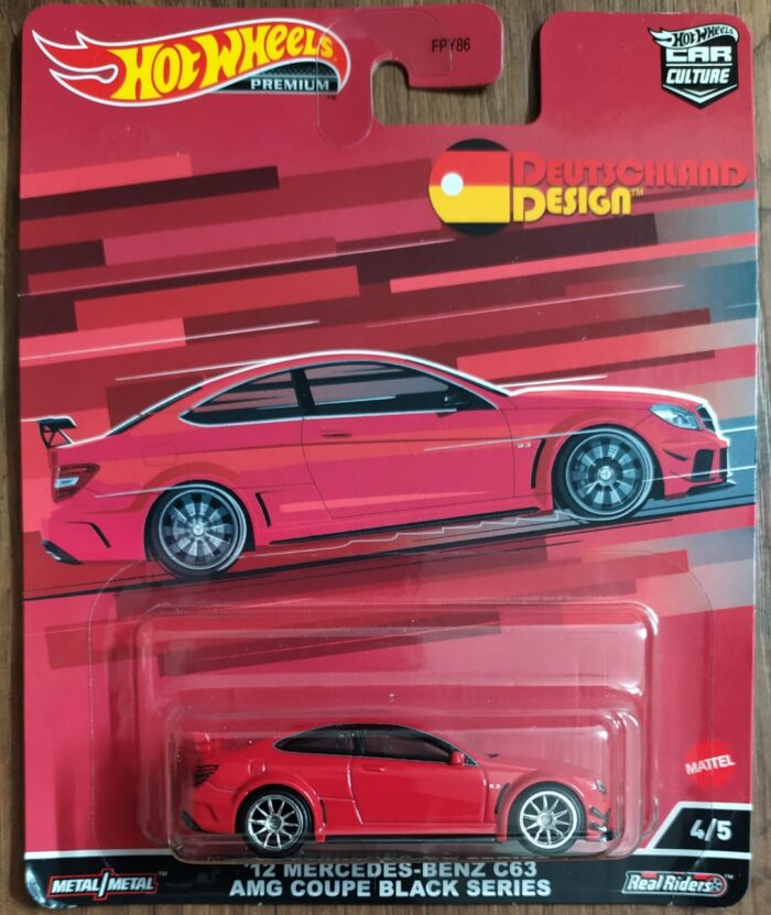 Hot Wheels Mercedes Benz 12 C63 AMG Coupe Black Series HCJ79 - Image 1
