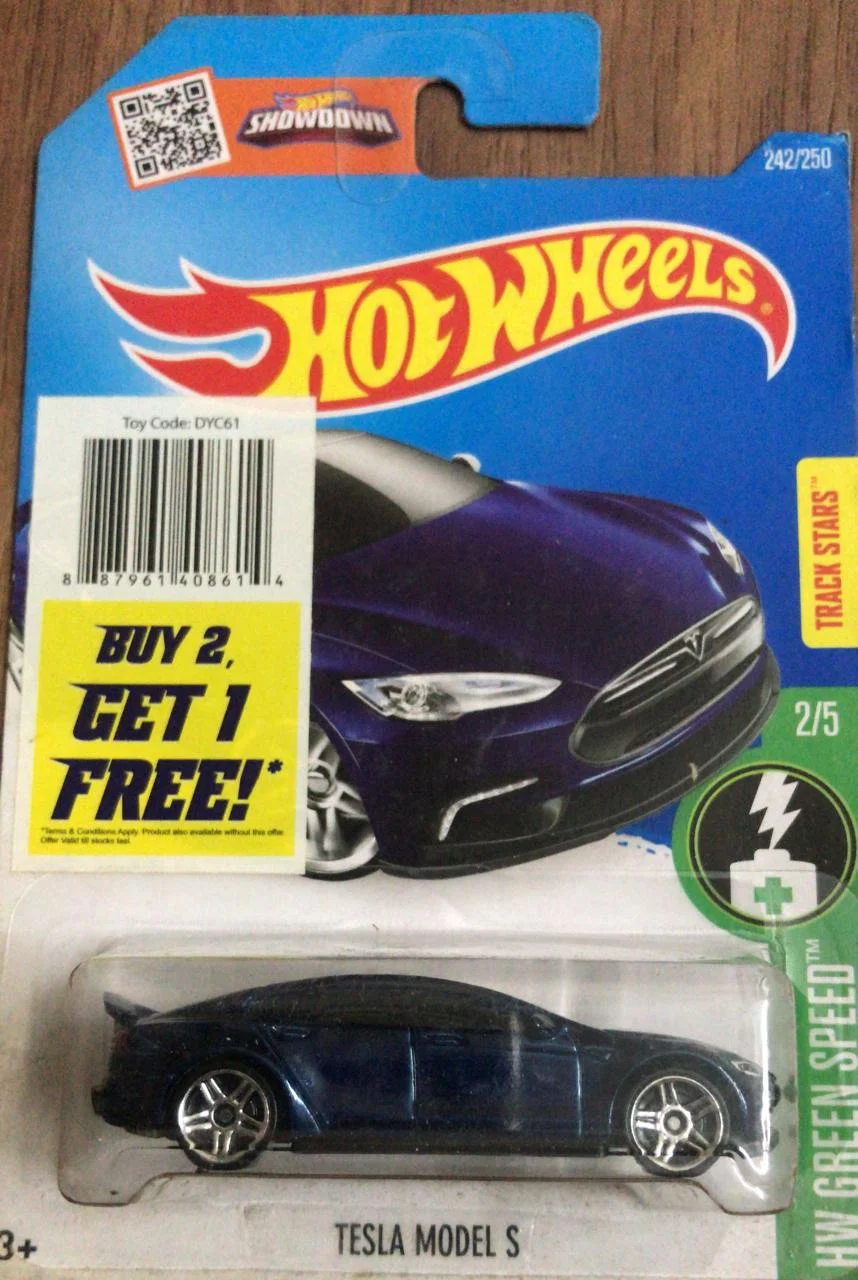 Hot wheels tesla model best sale s blue