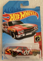 Hot Wheels - 70 Chevelle SS Wagon Red (FJX50) [Blister Dent]