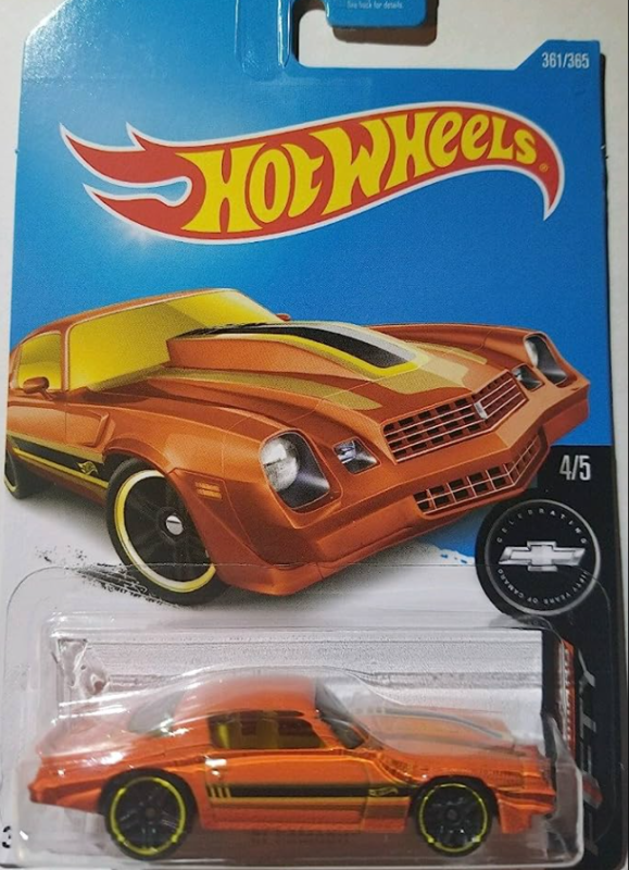 Hot Wheels 81 Camaro Orange Dvc47 Crazy 4 Diecasts