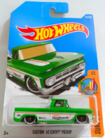 Hot Wheels Custom 62 Chevy Pickup Green - DTY41 [Blister Dent]