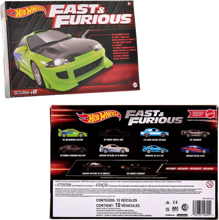 [Imported] Hot Wheels 10 Car Pack - Fast and Furious - HNT21 - Image 6