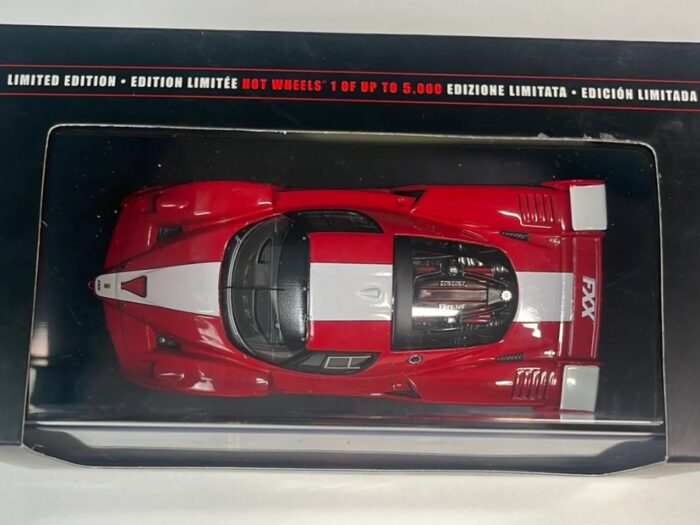 [Imported] Hot Wheels Elite - Ferrari FXX 2006 Red with White stripe 1:43 Scale - Image 4