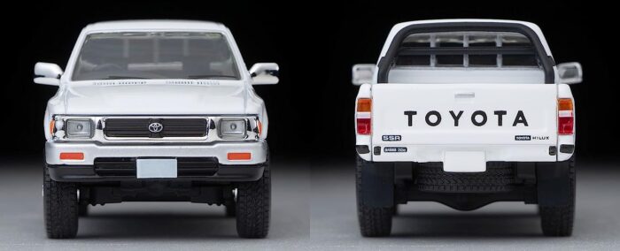 [Japan import] Tomica Limited Vintage Neo - 1/64 LV-N256b Toyota Hilux 4WD Pickup Double Cab SSR White 91 - Image 5