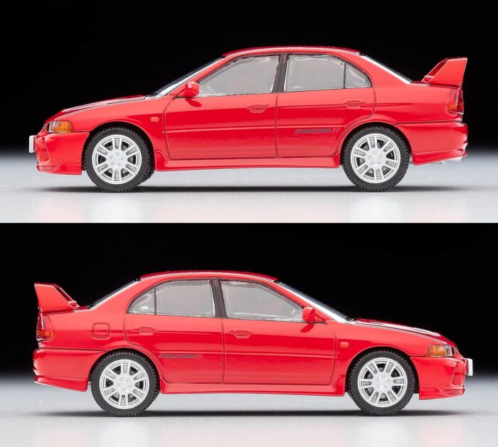 [Japan Import] Tomica Limited Vintage Neo - 1/64 Mitsubishi Lancer GSR Evolution IV Red - Image 4