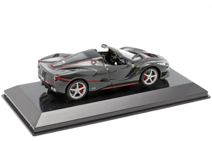 Altaya Ferrari LaFerrari Aperta year 2016 with Display Case - Black 1:43 Scale - Image 5