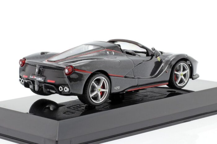 Altaya Ferrari LaFerrari Aperta year 2016 with Display Case - Black 1:43 Scale - Image 3