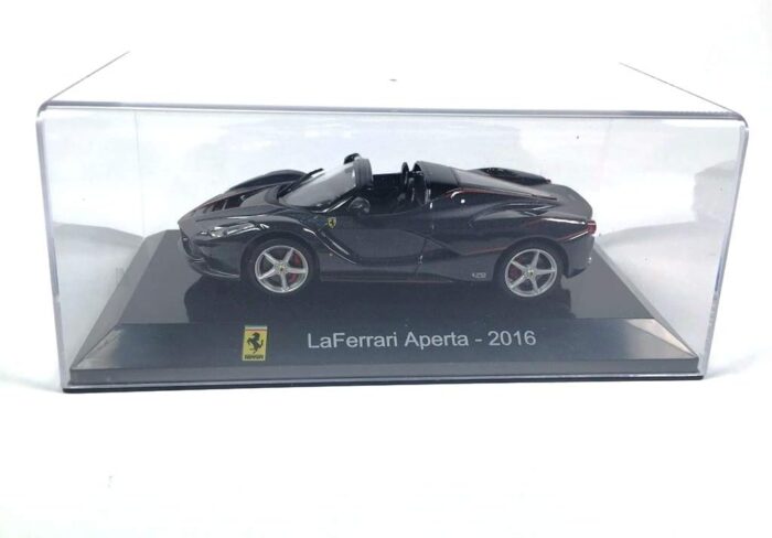 Altaya Ferrari LaFerrari Aperta year 2016 with Display Case - Black 1:43 Scale - Image 6