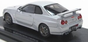 EBBRO NISSAN SKYLINE GT-R R34 Vspec 2 Silver 1:43 Scale - Image 2