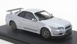 EBBRO NISSAN SKYLINE GT-R R34 Vspec 2 Silver 1:43 Scale - Image 5