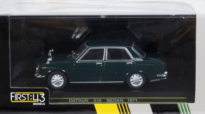 First 43 Datsun 510 Sedan 1971 Green 1:43 Scale - Image 6