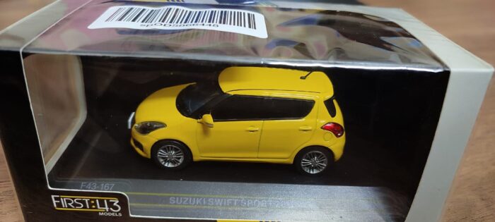 First 43 Suzuki Swift Sports 2012 Yellow 1:43 Scale - Image 10