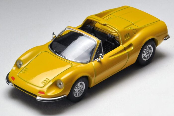 Tomica Limited Vintage 1/64 Ferrari Dino 246 GTS Yellow - Image 3