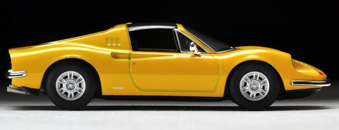 Tomica Limited Vintage 1/64 Ferrari Dino 246 GTS Yellow - Image 5