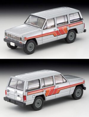 Tomica Limited Vintage Neo 1/64 LV-N109d Nissan Safari Extra Van DX Silver/Stripe - Image 3