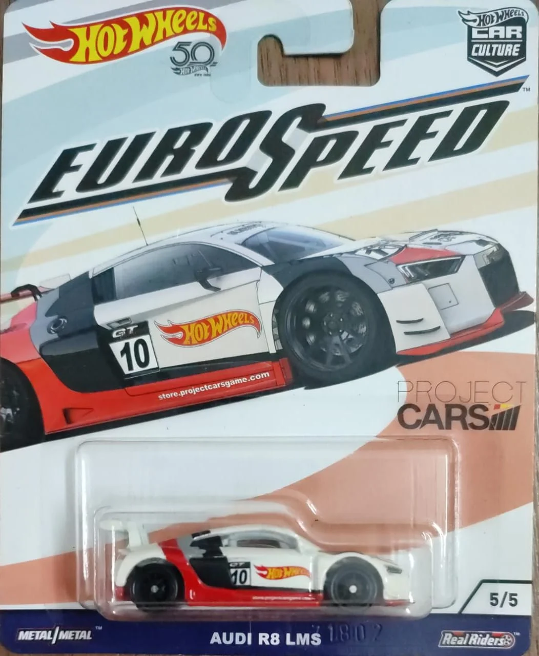 Hot Wheels Car Culture Euro Speed Audi R8 LMS FLC15 Crazy 4 Diecasts