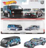 Hot Wheels Premium 2 cars Twin Pack - Nissan Skyline GT-R (BNCR33) & MBK Van [Imported](HKF53).