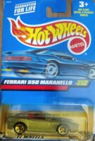 Hot Wheels - Ferrari 550 Maranello - (29291) Silver - Metal on Metal.