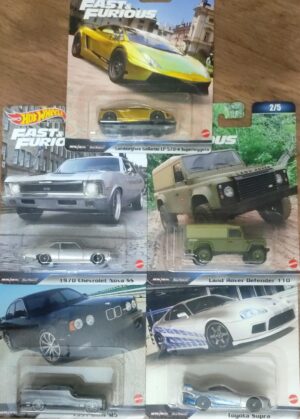 Full Set of 5 - Hot Wheels Premium Fast and Furious - Nov 2023 Release - HNW46