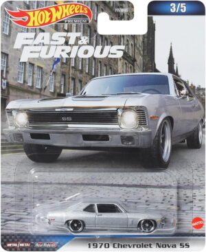Hot Wheels Fast and Furious - 1970 Chevrolet Nova SS - HNW54 - Grey-Silver
