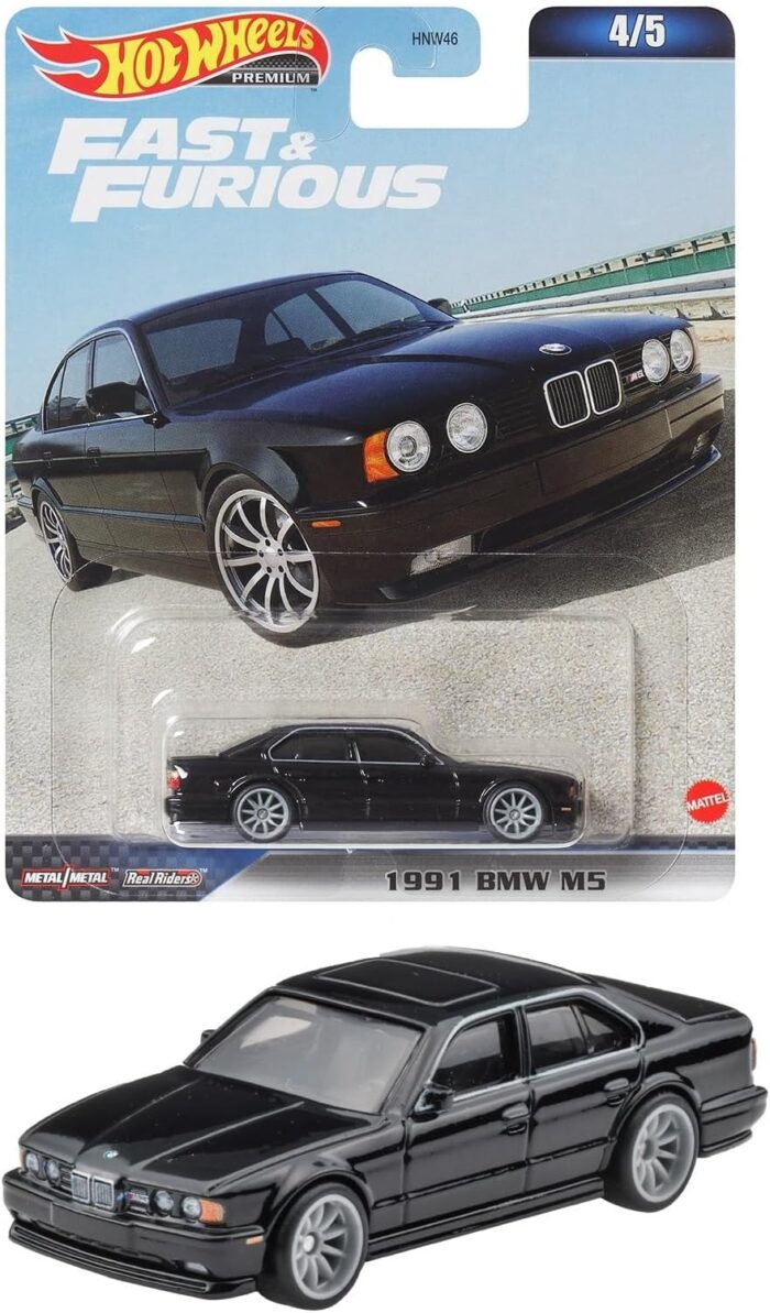 Hot Wheels Fast and Furious - 1991 BMW M5 - HKD28 - Black - Image 4