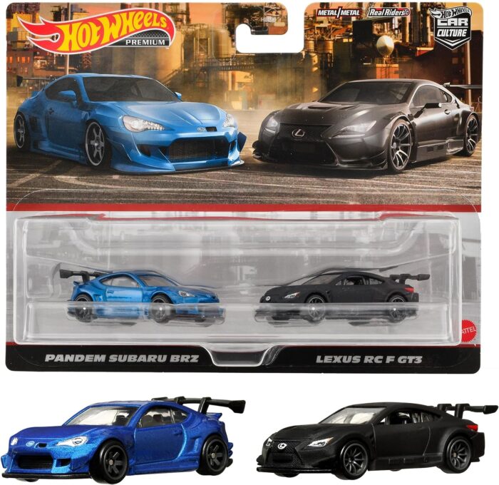 Hot Wheels Premium 2-Pack - Pandem Subaru BRZ & Lexus RC-F GT3 (HKF51) - Image 2
