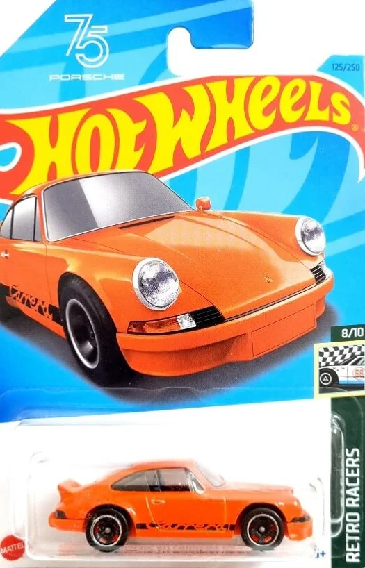 Hot Wheels 2023 Porsche 911 Carrera RS 2.7 (Orange) Retro Racers 