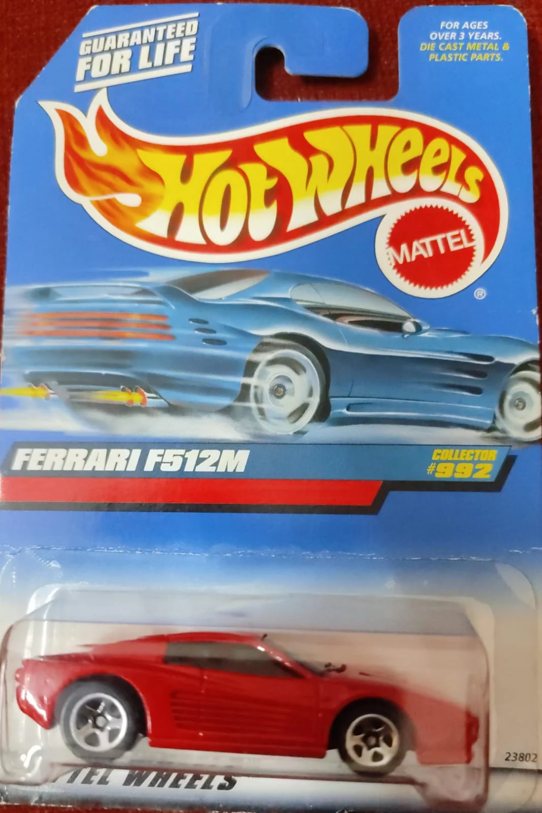 Hot Wheels Ferrari F512M 23802 Red. Crazy 4 Diecasts