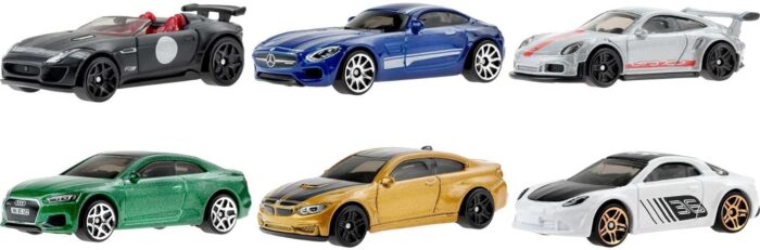 Hot Wheels 6 Cars pack - European Car Culture (HDH51) [Imported]. - Image 2