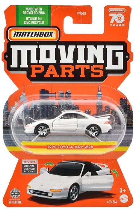 MR2 Matchbox Moving Parts - Toyota MR2 1990 W20 (HLG32). - Image 1