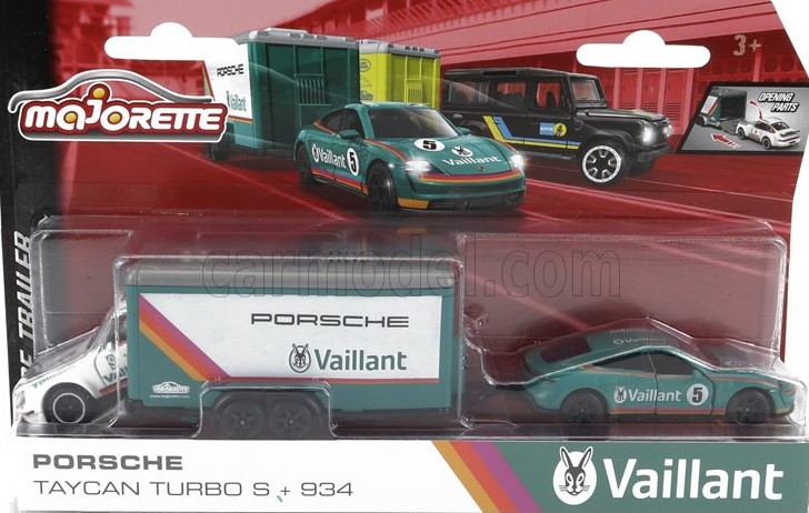 Taycan Mjorette Race Trailer - Porsche Taycan Turbo S + 934. - Image 1