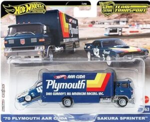 Hot Wheels Team Transporter - 70 Plymouth Aar Cuda & Sakura Sprinter [Imported].