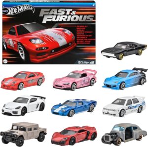 Hot Wheels - Fast & Furious Set of 10 Cars (HVX27).