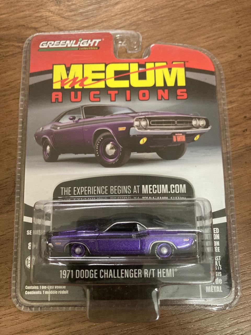 1971 Dodge Challenger RT HEMI - Purple Mecum Auctions Series 3-37170-D Greenlight - 1971 Dodge Challenger R/T HEMI - Purple Mecum Auctions Series 3 - Image 1