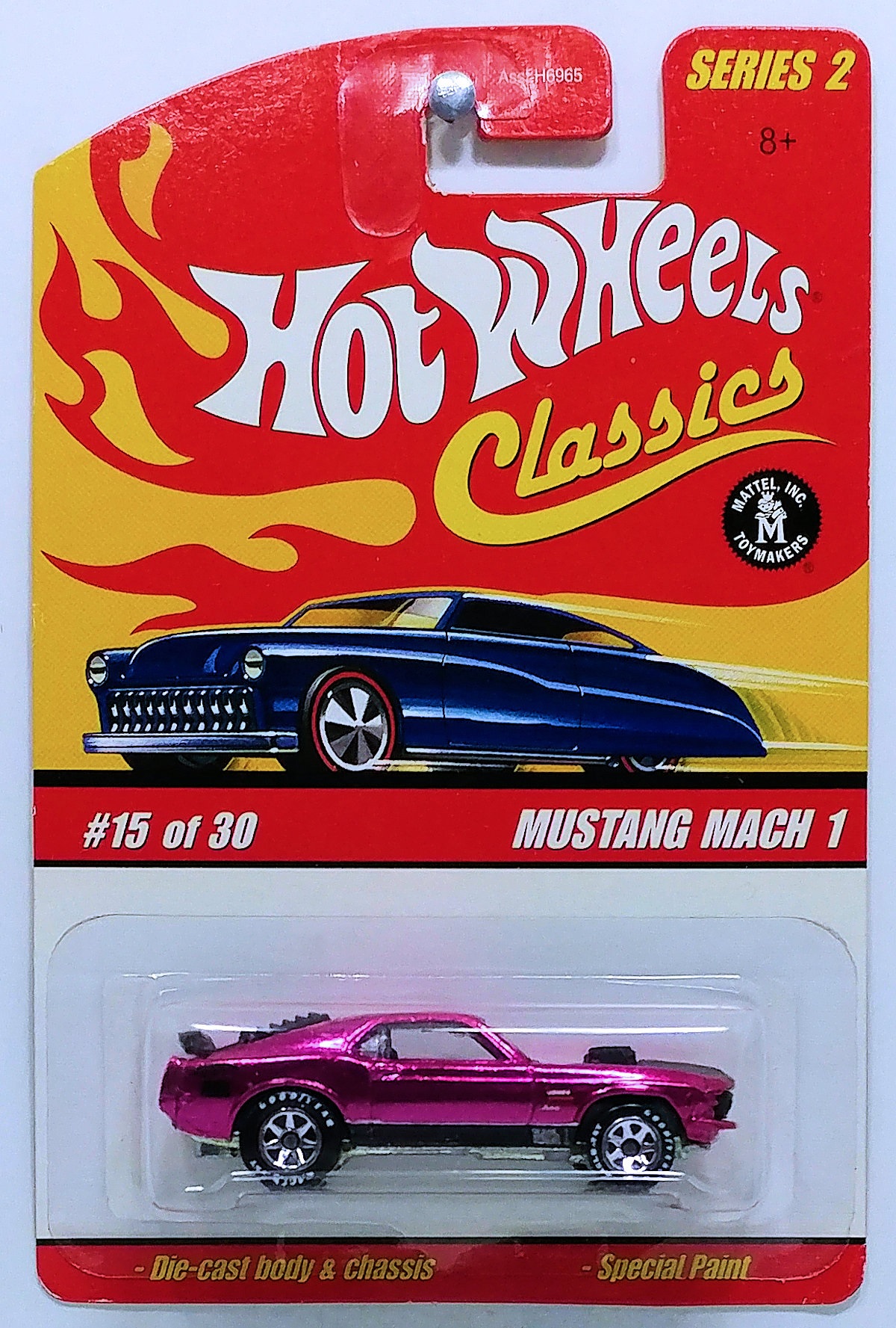 2005 Classics - Mustang Mach 1 - Spectraflame Pink-J2771-SP Hot Wheels 2005 Classics Series - Mustang Mach 1 - Spectraflame Pink - Image 1