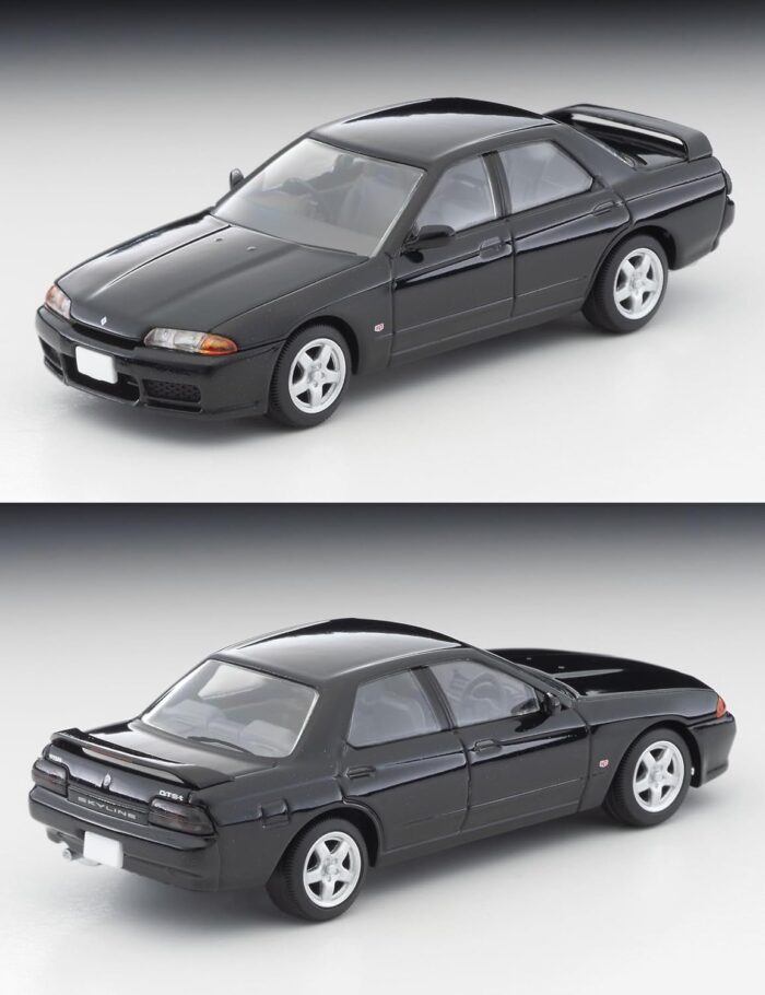 Tomica Limited Vintage Neo 1/64 LV-N194c Nissan Skyline 4-Door Sport Sedan GTS-t Type M Black - Image 3