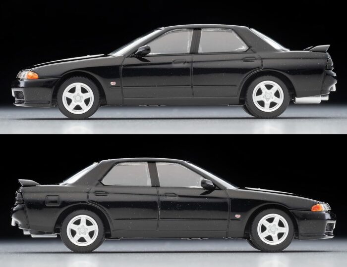 Tomica Limited Vintage Neo 1/64 LV-N194c Nissan Skyline 4-Door Sport Sedan GTS-t Type M Black - Image 4